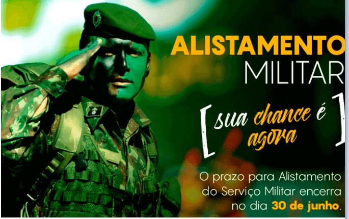 Além de acessar o site www.alistamento.eb.mil.br, é possível fazer o alistamento por meio do aplicativo Exército Brasileiro, que pode ser baixado pelo Play Store ou Apple Store.